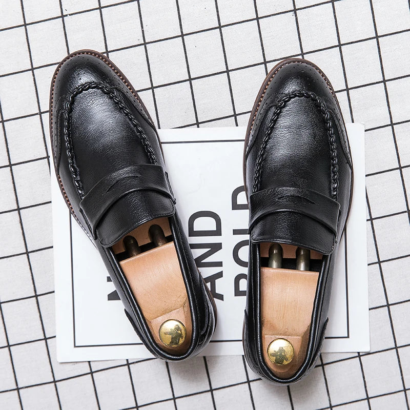 Šikid nahast loafers