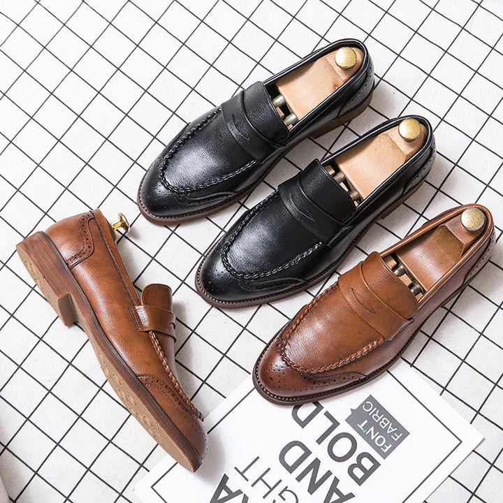 Šikid nahast loafers