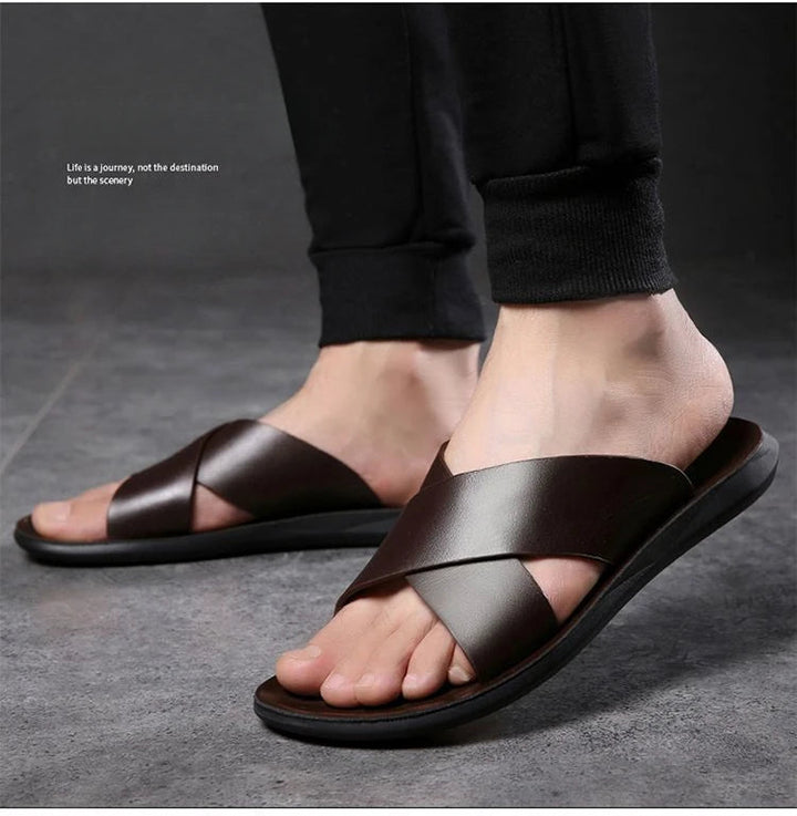 Elegantne Nahast Sandaalid