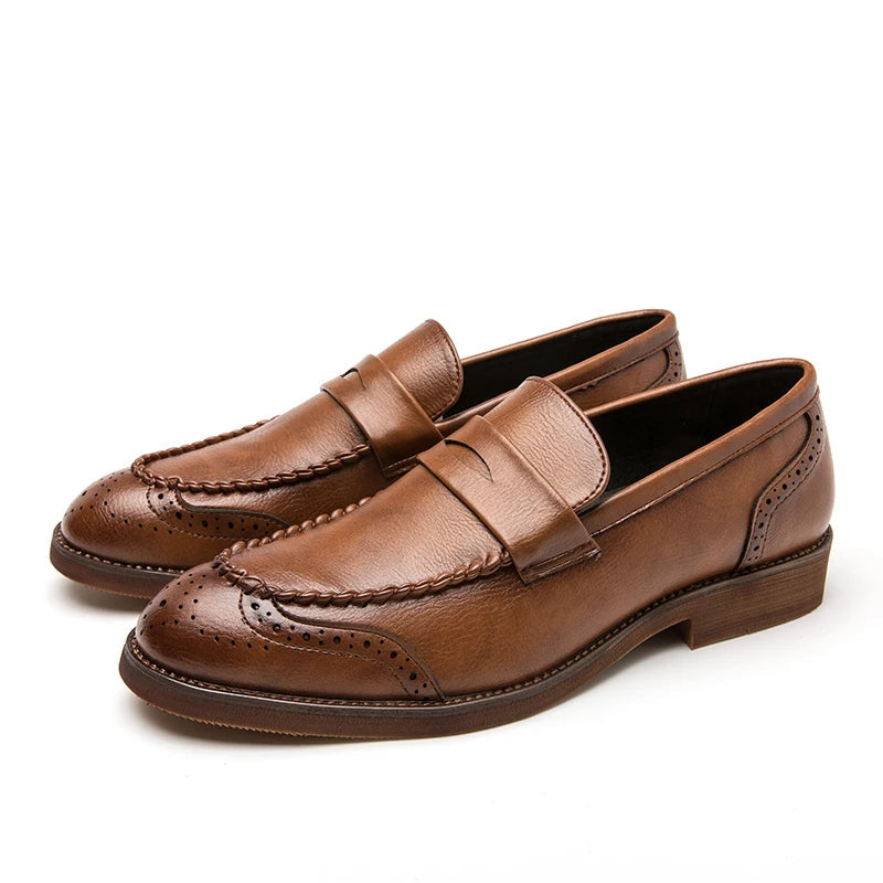 Šikid nahast loafers