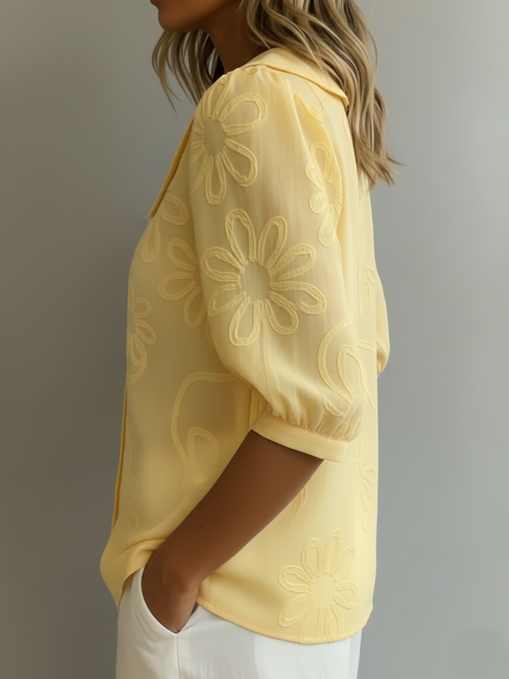 TESSA LOODUSLIK LILLELINE TOP