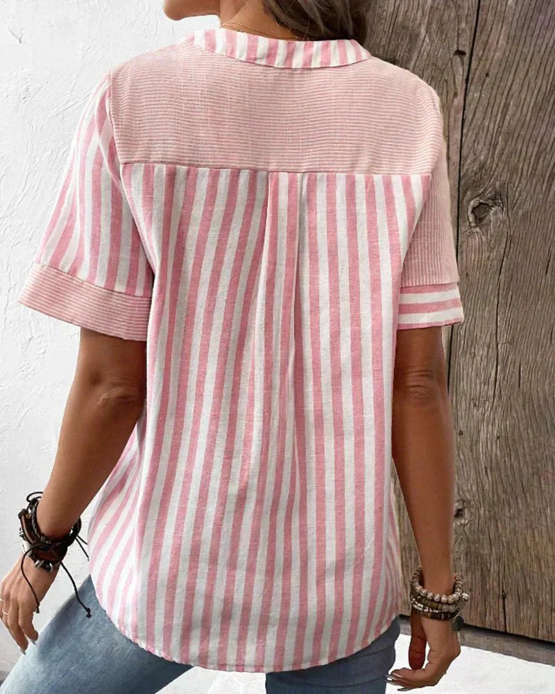 Lilla | Soft Striped Blouse