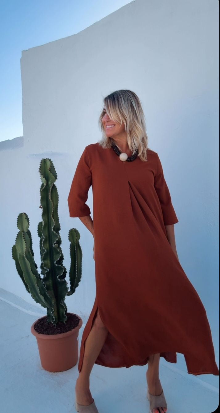 Laura Terracotta Dress
