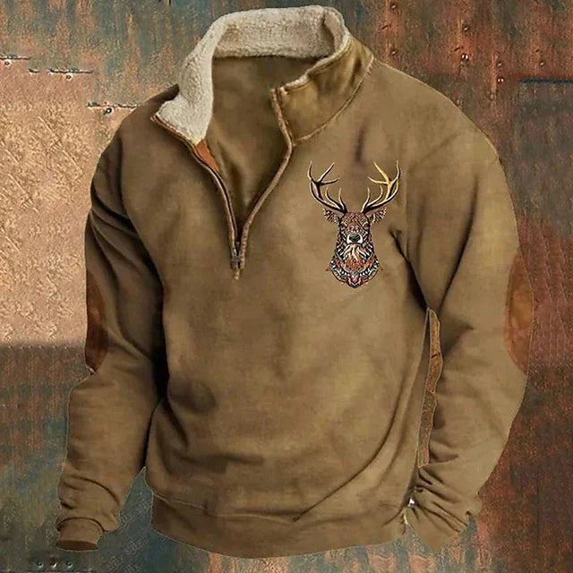 Silvio Vintage Zip Sviiter