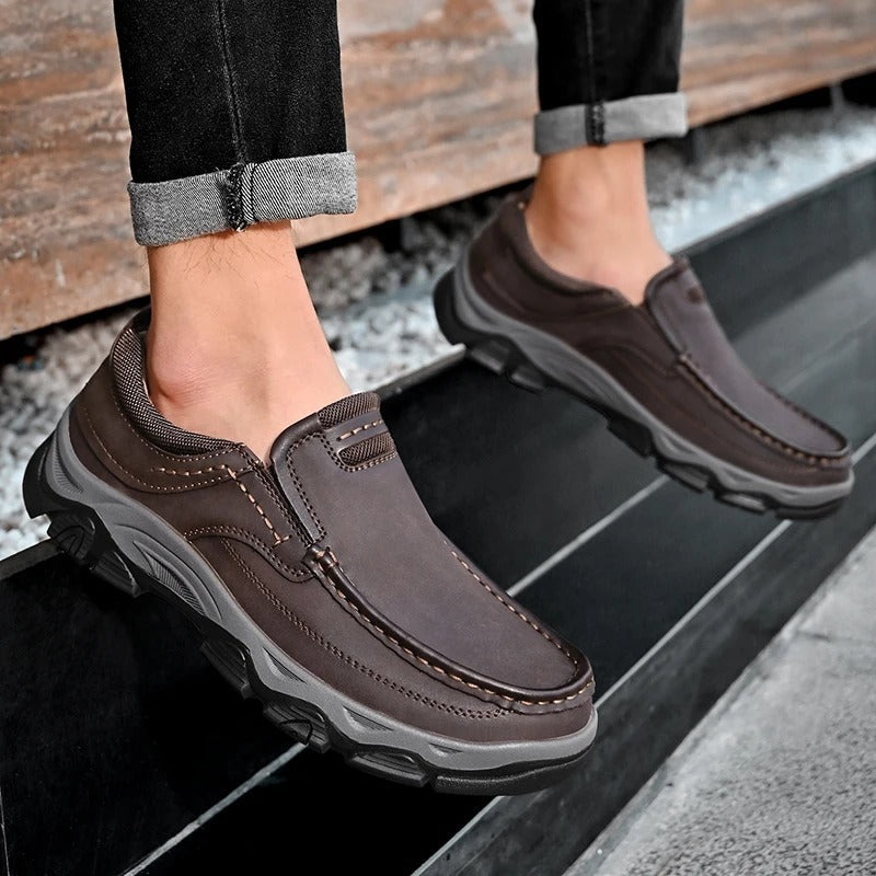 Elegantne Nahk Slip-On Kingad