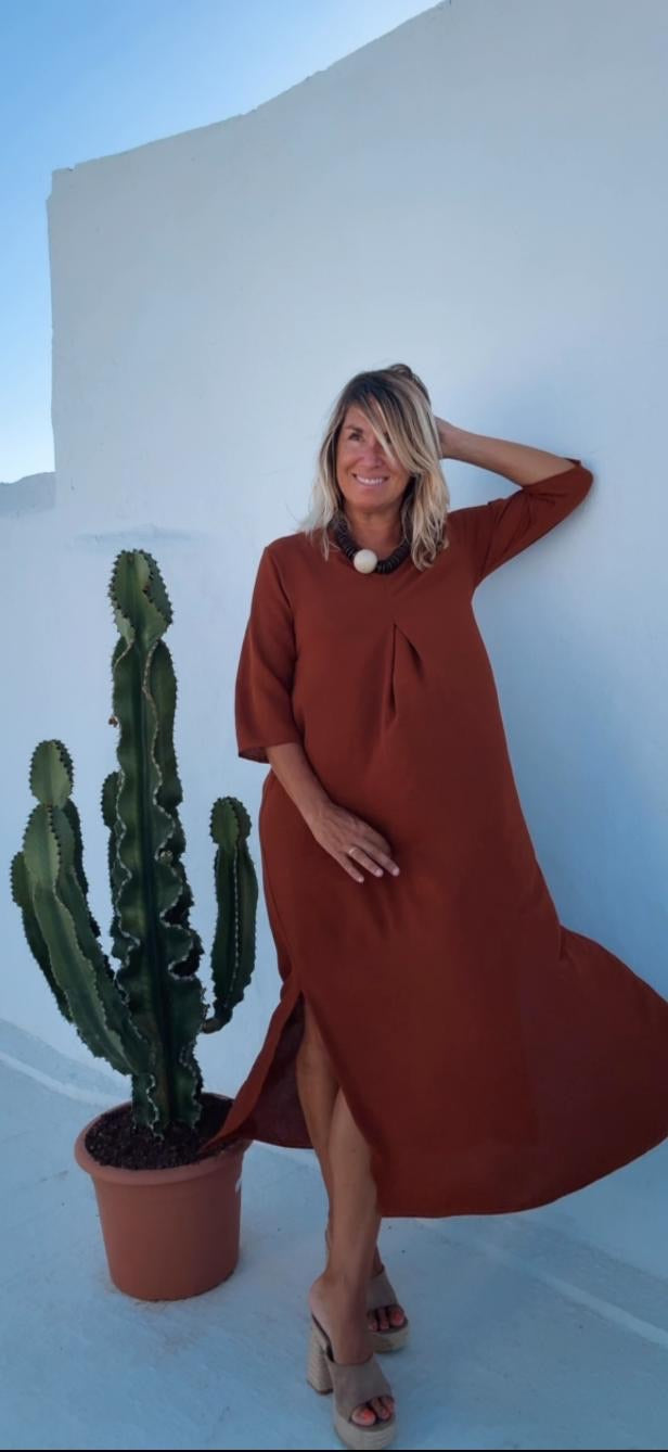 Laura Terracotta Dress