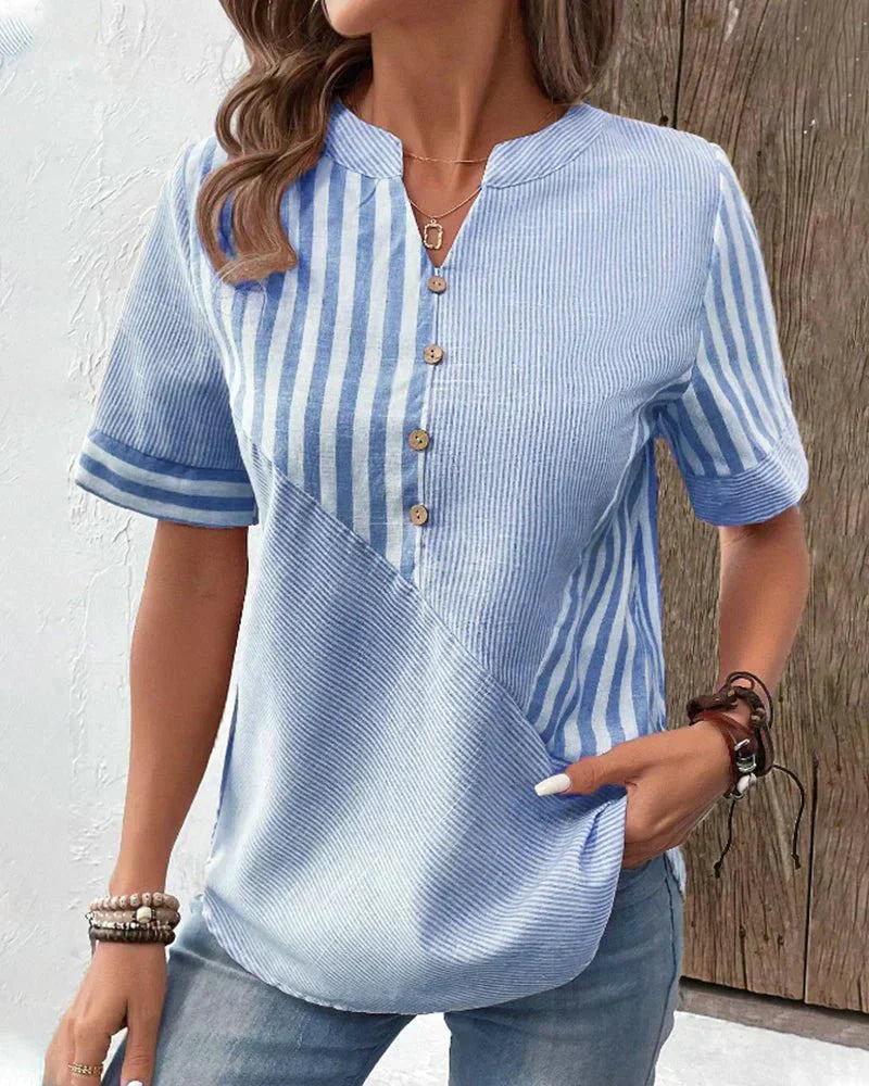 Lilla | Soft Striped Blouse