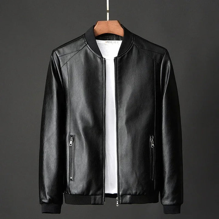 Leren motorjack
