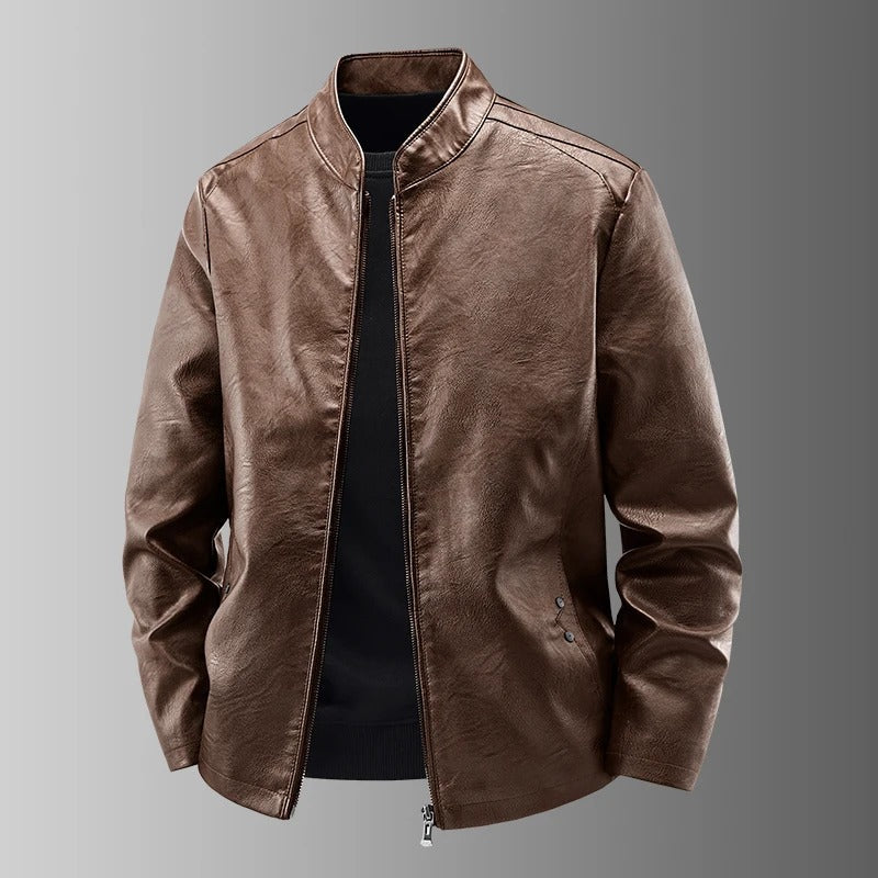 Leren motorjack
