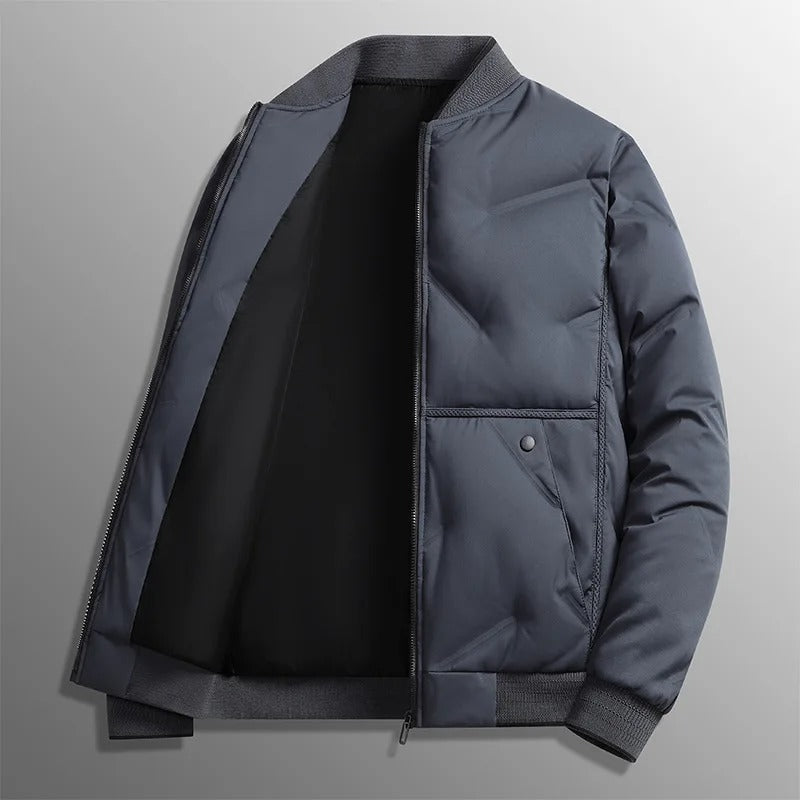 Elegantne puuvillane baseballi jakk