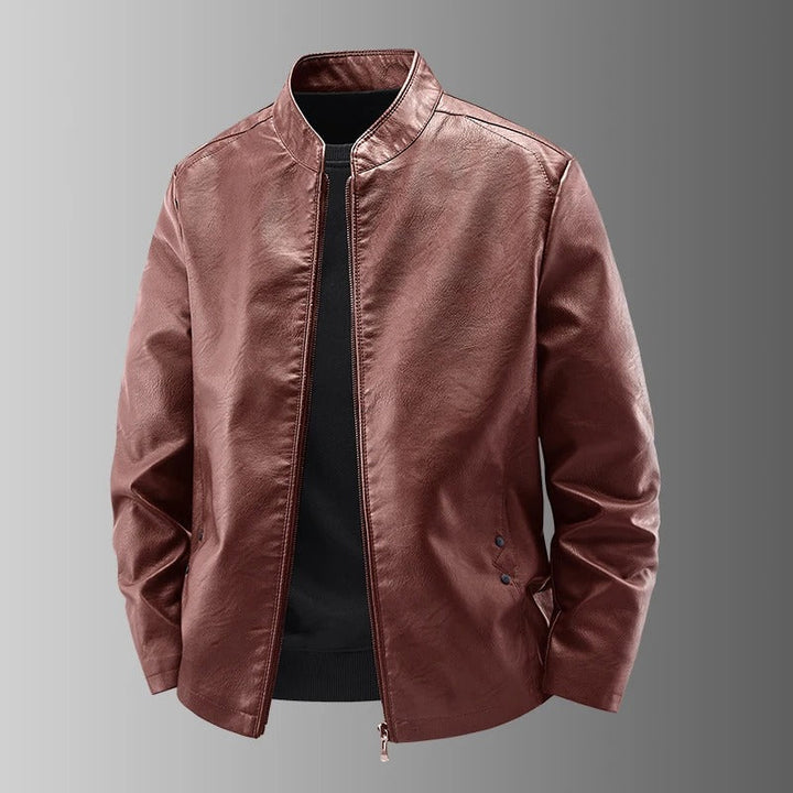 Leren motorjack