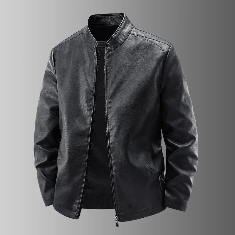 Leren motorjack
