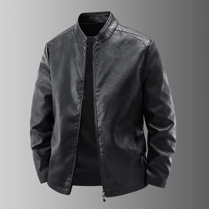 Leren motorjack