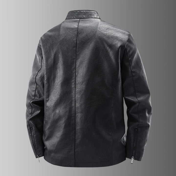 Leren motorjack