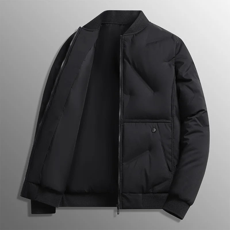 Elegantne puuvillane baseballi jakk