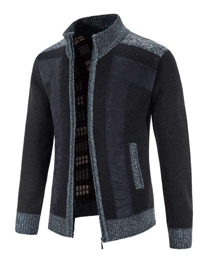 Elegantne kootud vest lukuga