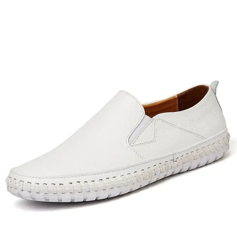 Elegantne nahast slip-on tossud